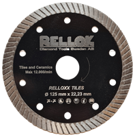 + Diamantkapklinga RELLOXX Tiles 125mm Höjd:10 Hål:22.23